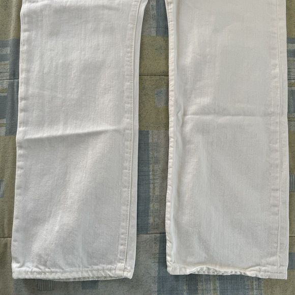 Polo Ralph Lauren Varick Slim Straight Casual Denim White Jeans Mens Size 40x32 - Picture 7 of 16